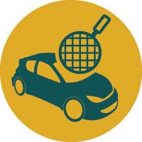 Pictogramme de flammes avec des granules à la base